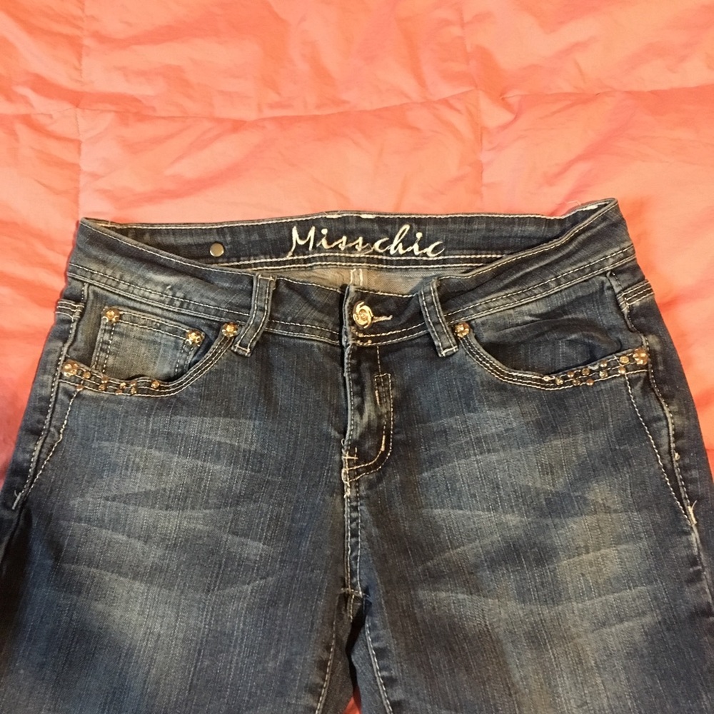 bedazzled skinny jeans